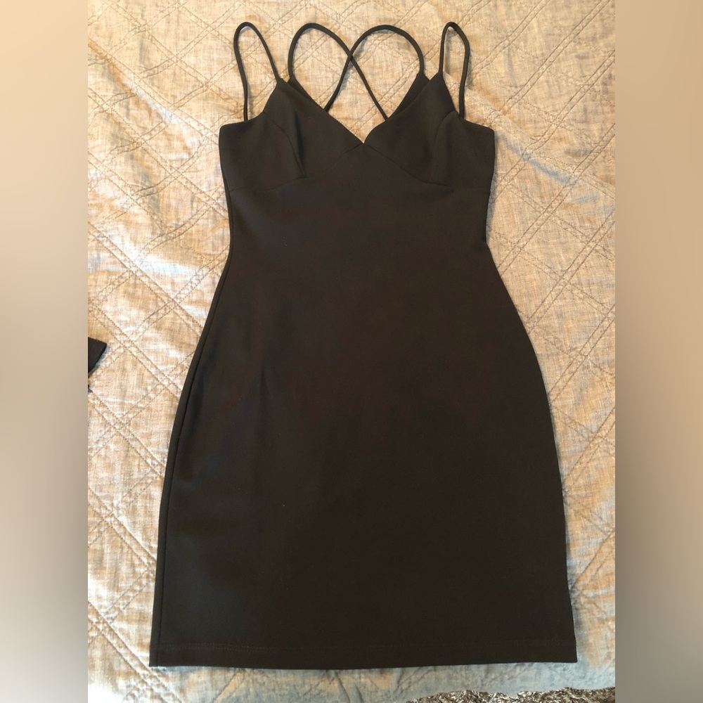 Black fashion nova dress size medium
